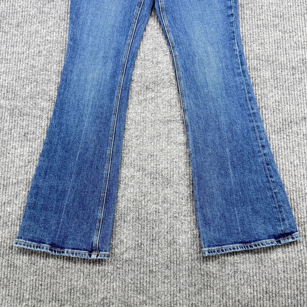 Old Navy Extra High-Rise Flare Jeans Womens 2 Blue Medium Wash Stretch Denim - Picture 3 of 12